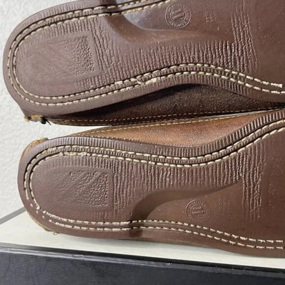 G.H. Bass & Co Wilton Brown Leather Boots Fur Pull On Men's Size 9 US - Picture 13 of 14